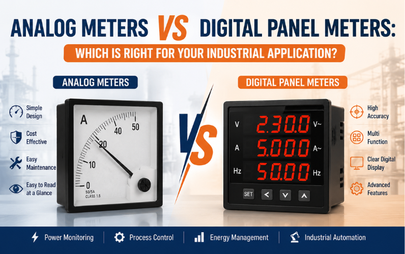 Analog Meters vs Digital Panel Meters: Which Is Right for Your Industrial Application?